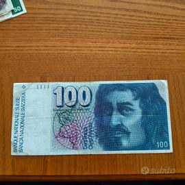 Banconota 100 Franchi Svizzeri, da collezione 