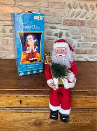 Babbo Natale animato in fibra ottica