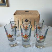 Borghetti set 6 bicchieri, con la scatola, nuovi