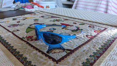 OCCHIALI OAKLEY STRAIGHT JACKET ICE IRIDIUM azzurr