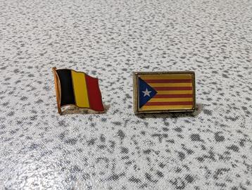 Spille bandiere Belgio+Catalogna