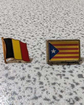 Spille bandiere Belgio+Catalogna
