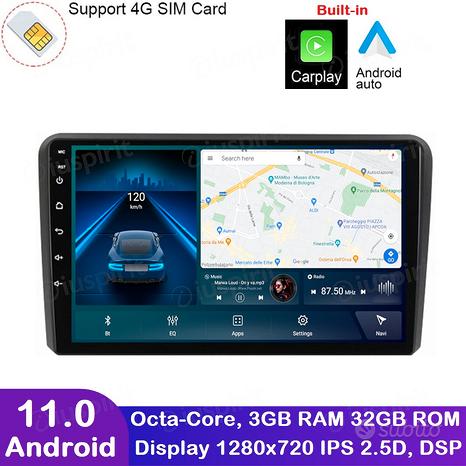 ANDROID autoradio navigatore Audi A3 Audi S3 GPS