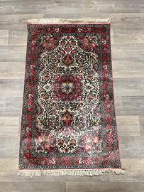 TAPPETO INDIANO SRINIGAR FONDO SETA 155X96