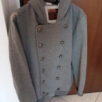 Felpa/giacchino da donna con bottoni e cappuccio