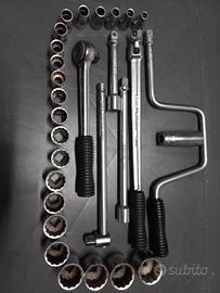 serie completa facom cricchetto 1/2 bussole 8-32