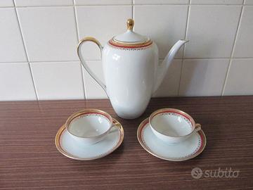 Servizio Teiera + 2 Tazzine Porcellana Tedesca