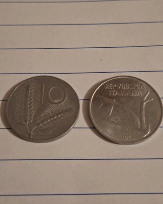 10 lire spiga e 5 lire delfino (135 pezzi)