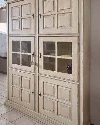 Cantiero "Ca' Venier" vetrina in legno massello