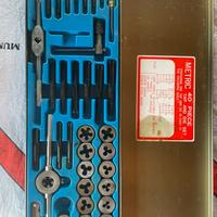 Set maschi e filiere metriche 40 pezzi filettatura