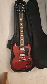 Soundsation SG Buffalo –Devil Cherry Red+Custodia