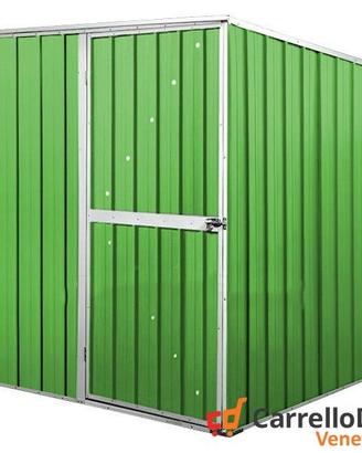 Box da giardino lamiera 175x185cm verde chiaro