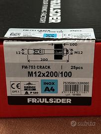 Tasselli FM-753 CRACK M12x200mm - 25pz INOX A4