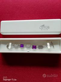 bracciale lotus donna in acciaio