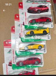 Bburago 5 x Ferrari nuove