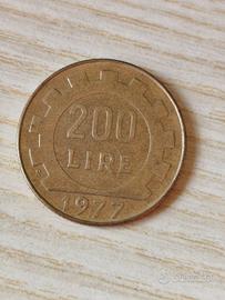 200 lire, anno 1977 monete collezione 