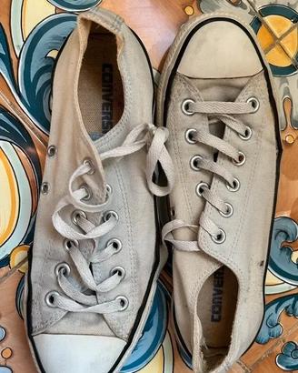 Converse basse celeste azzurro pastello chiaro