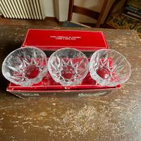 12 coppette cristallo RCR anni 60/70 ami usate