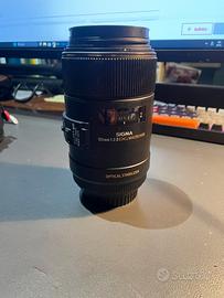 Sigma 105 2.8 macro per canon