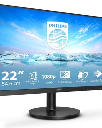 Philips Monitor 221v8 22 pollici 1920x1080, FHD