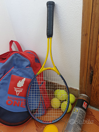 Racchetta +zaino+palline