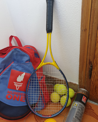 Racchetta +zaino+palline