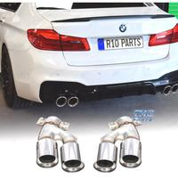 TERMINALI SCARICO BMW G30 G31 17-20 LOOK M5 ARGENT