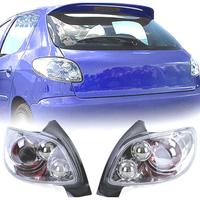 FANALI PEUGEOT 206 98-09 FONDO CROMATO
