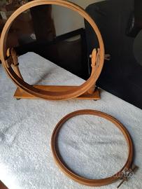 Cerchietti 2 da ricamo antichi vintage