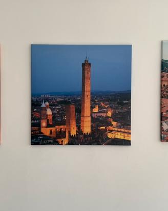 3 quadri stampa su tela – Immagini di Bologna