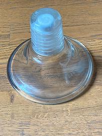 VECCHIO ISOLATORE  LINEA ELETTRICA IN VETRO USATO