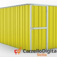 deposito attrezzi giardino 175x307cm 5,4mq giallo