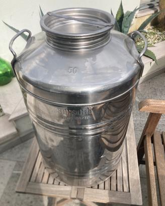 Fusto Sansone 50 litri in acciaio inox