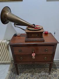 grammofono antico monarch funzionante 