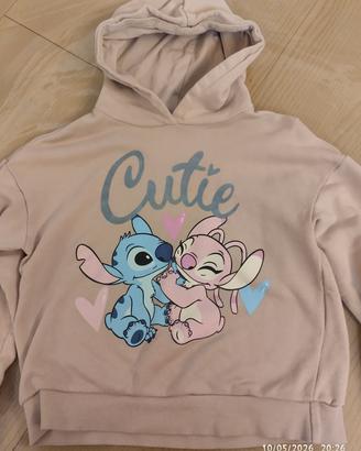 felpa bambina Stitch 9 anni 
