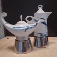 Moka ceramica/acciaio da collezione