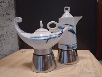 Moka ceramica/acciaio da collezione