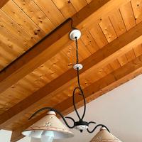Lampadario a sospensione rustico in ceramica