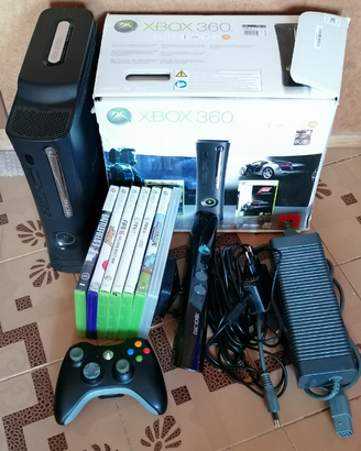 Xbox360 120gb elite kinect +6 videogiochi +omaggio