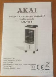 Raffrescatore d'aria portatile con telecomando