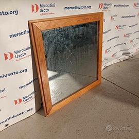 Specchio da parete in legno