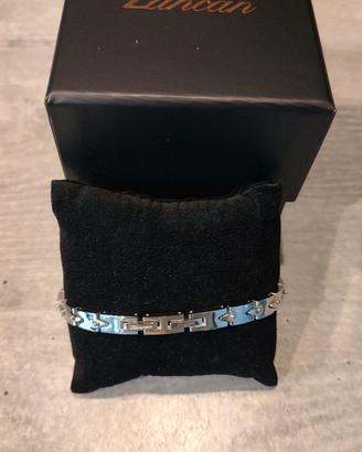 bracciale acciaio zancan uomo originale nuovo