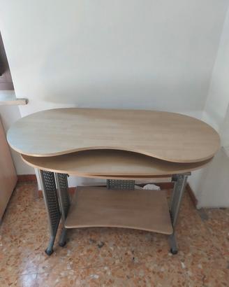 Scrivania Salvaspazio e Coppia Comodini legno