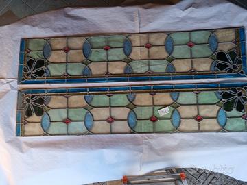 COPPIA DI VETRATINE LIBERTY