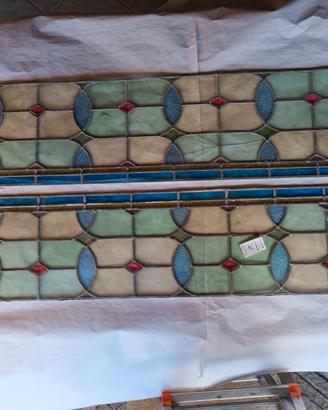 COPPIA DI VETRATINE LIBERTY