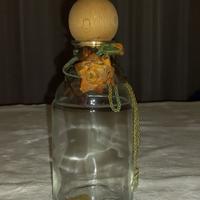 Vaso/bottiglia vetro con tappo legno e sughero
