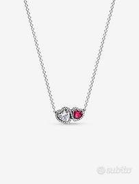 Pandora Collana Doppi Cuori 393632C01