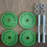 Set palestra POWER GEAR NUOVO (Dischi + Manubri)