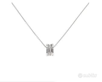 Collana Bulgari B.zero1 in oro bianco con diamanti