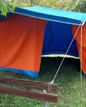 tenda da campeggio canadese vintage 2x4  max 4 x 3